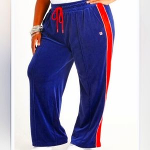Fila velour track pant